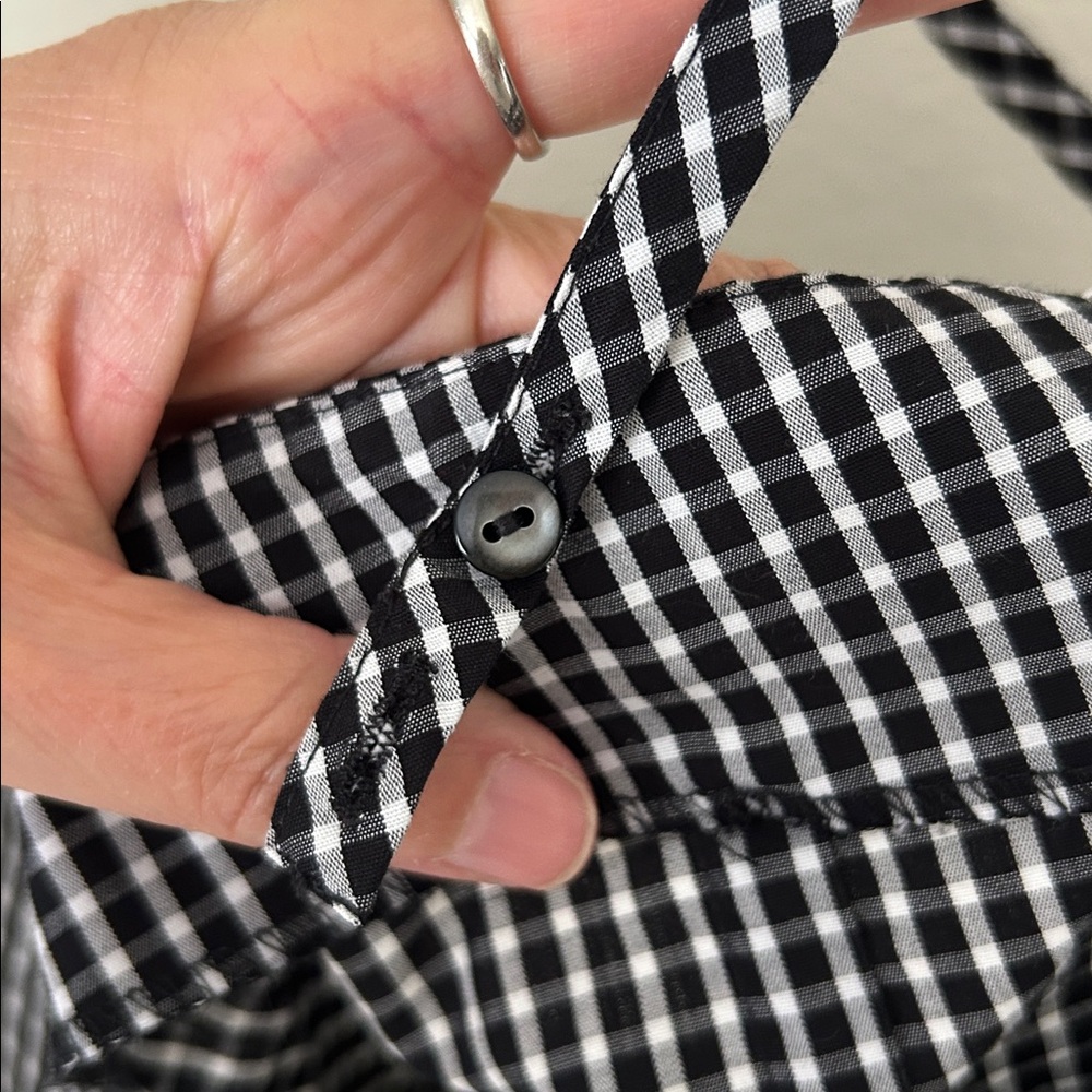 Vintage Black and White Gingham Tank Top - Picture 9 of 15